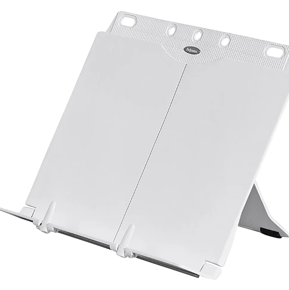 Fellowes® BookLift™ Copyholder, One Book/Pad Capacity, Plastic, Platinum