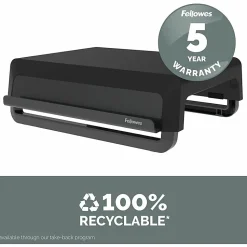 Fellowes Breyta Monitor Stand - Black - Black - For Monitor