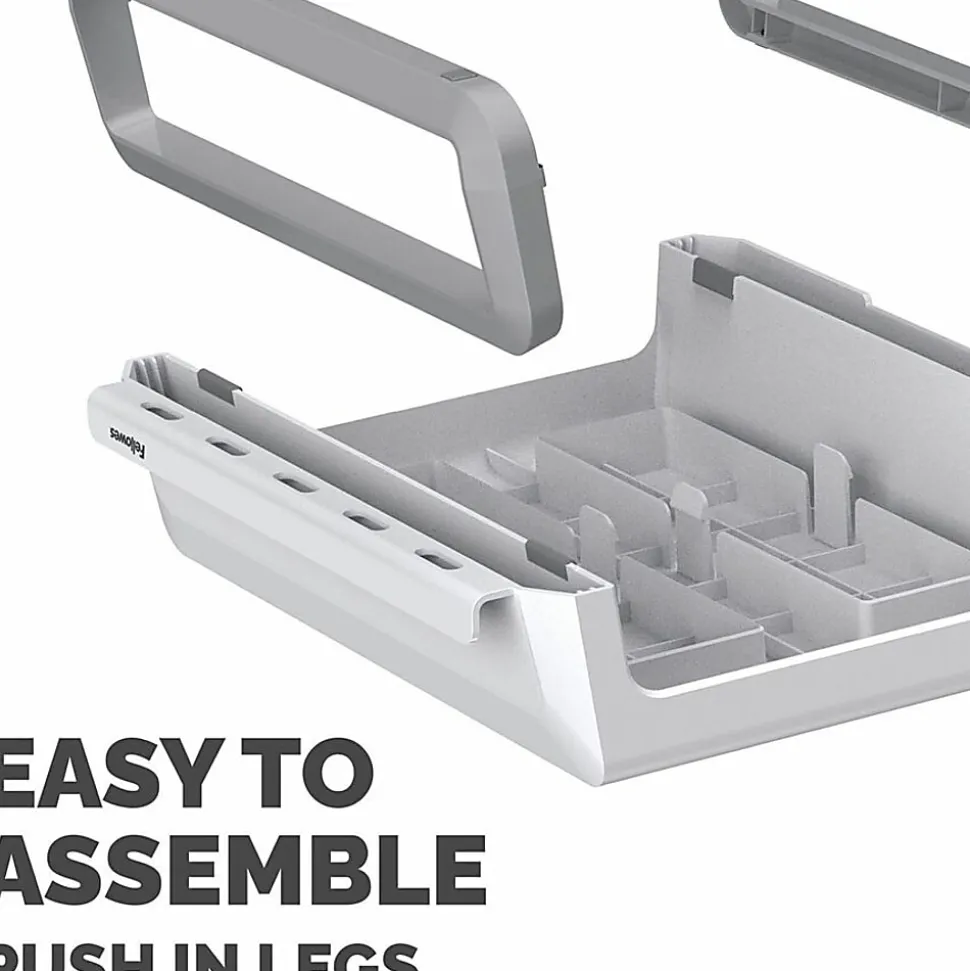 Fellowes Breyta Monitor Stand - White - White - For Monitor