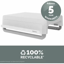 Fellowes Breyta Monitor Stand - White - White - For Monitor