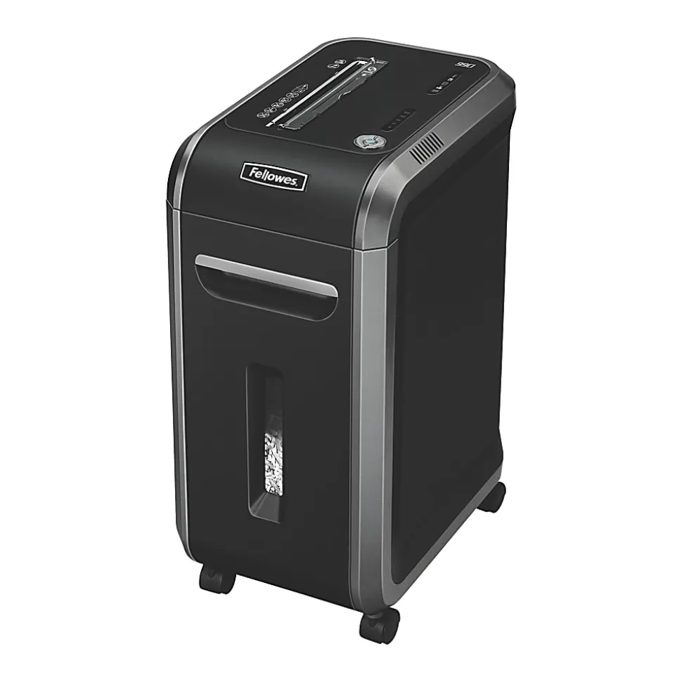 Fellowes® 99Ci 100% Jam Proof Cross Cut 18-Sheet Home Office Paper Shredder with SafeSense®, Black