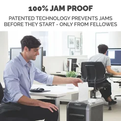 Fellowes® 99Ci 100% Jam Proof Cross Cut 18-Sheet Home Office Paper Shredder with SafeSense®, Black