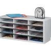Fellowes® 12-Compartment Desktop Organizer, 12 15/16" x 11 7/8", Dove Gray
