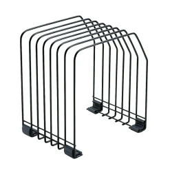 FellowesĀ® 7-Compartment Wire File Organizer, 7 3/8" x 5 7/8" x 8 1/4", Black