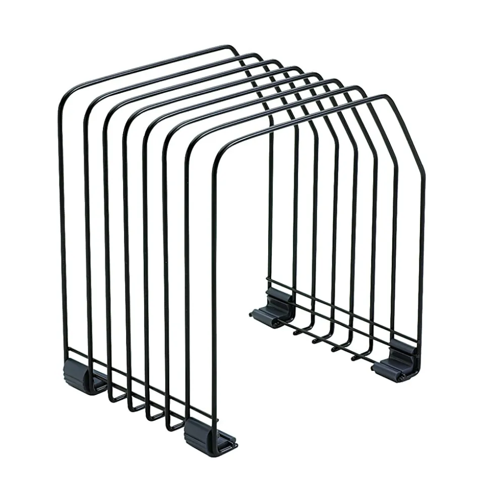 Fellowes® 7-Compartment Wire File Organizer, 7 3/8" x 5 7/8" x 8 1/4", Black