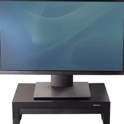Fellowes® Designer Suites™ Height-Adjustable Monitor Riser With Storage Tray, 4.38