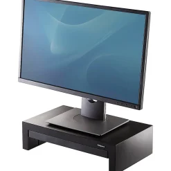 Fellowes® Designer Suites™ Height-Adjustable Monitor Riser With Storage Tray, 4.38