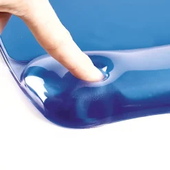 Fellowes® Gel Crystals Mouse Pad With Wrist Rest, 1"H x 7.94"W x 9.25"D, Blue