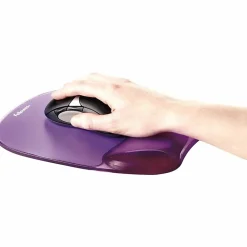 Fellowes® Gel Crystals Mouse Pad With Wrist Rest, 1