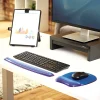 Fellowes® Gel Crystals Wrist Rest, 1"H x 19.31"W x 2.31"D, Blue