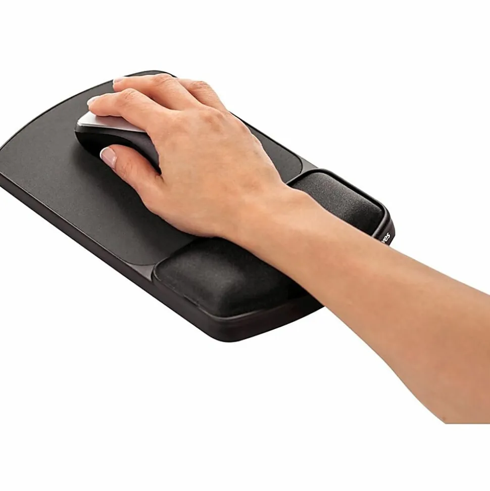 Fellowes® Gel Wrist Rest/Mouse Pad, Graphite