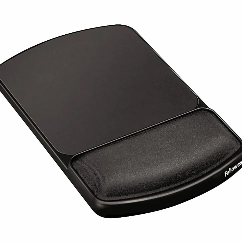 Fellowes® Gel Wrist Rest/Mouse Pad, Graphite