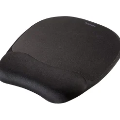 Fellowes® Gel Wrist Rest/Mouse Pad, Fabric, Black