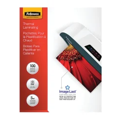 Fellowes® ImageLast Laminating Pouches, UV Protection, 9