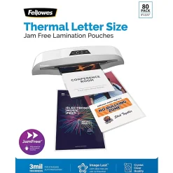 Fellowes® ImageLast Laminating Pouches, 9