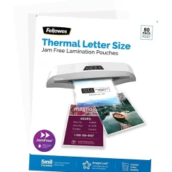 Fellowes® ImageLast Premium UV Thermal Laminating Pouches, Letter Size, 5 Mil, 9