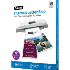 Fellowes® ImageLast Premium UV Thermal Laminating Pouches, Letter Size, 5 Mil, 9
