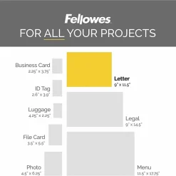 Fellowes® ImageLast UV Thermal Laminating Pouches, Letter Size, 9