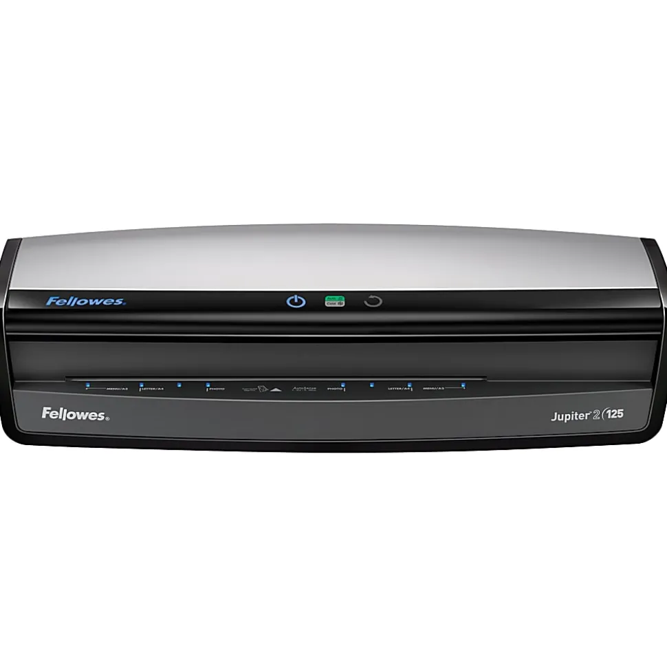 Fellowes® Jupiter™ 2 125 12.5" Laminator With Combo Kit, 5.12"H x 21.25"W x 8.19"D, Silver/Black