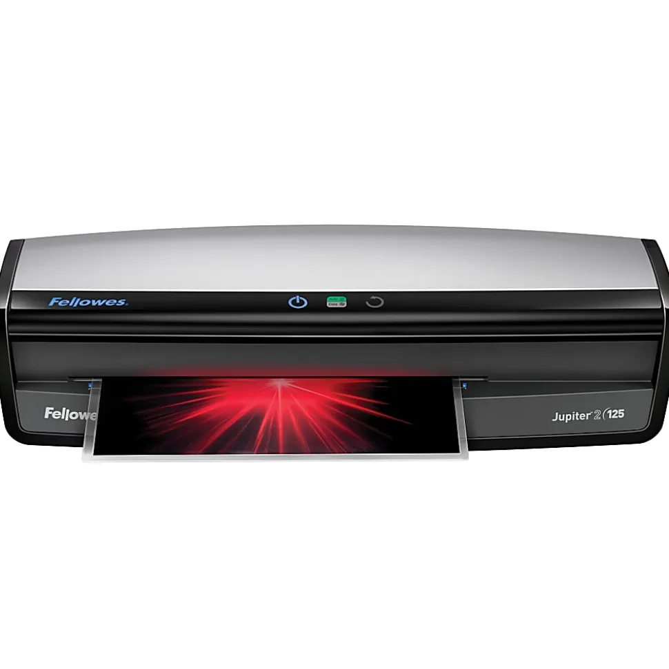 Fellowes® Jupiter™ 2 125 12.5" Laminator With Combo Kit, 5.12"H x 21.25"W x 8.19"D, Silver/Black