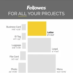 Fellowes® Laminating Pouches, Letter, 5 mil, 11 1/2