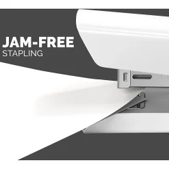 Fellowes® LX820™ Classic Full-Size Desktop Stapler, with Anti-microbial Technology, 20-Sheet Capacity, White