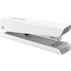 Fellowes® LX820™ Classic Full-Size Desktop Stapler, with Anti-microbial Technology, 20-Sheet Capacity, White