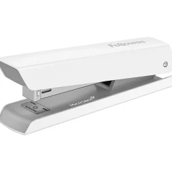 Fellowes® LX820™ Classic Full-Size Desktop Stapler, with Anti-microbial Technology, 20-Sheet Capacity, White