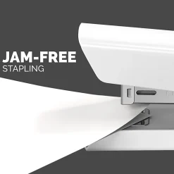 Fellowes® LX820™ Classic Full-Size Desktop Stapler, with Anti-microbial Technology, 20-Sheet Capacity, White