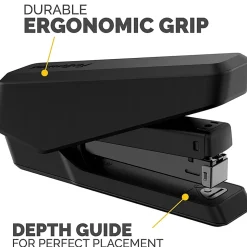Fellowes® LX850 Full-Strip EasyPress Desktop Stapler, 6-1/4”, Black