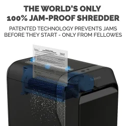 Fellowes® LX 220 100% Jam Proof Micro-Cut 20-Sheet Shredder, Black, 5015401