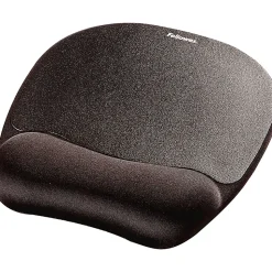Fellowes® Memory Foam Mouse Pad with Wrist Rest - Black (9176501) - 1