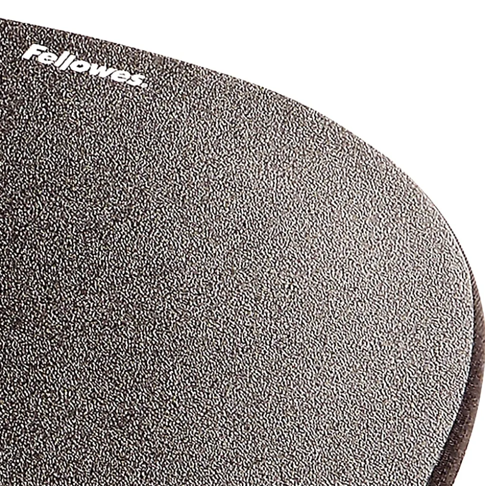 Fellowes® Memory Foam Mouse Pad with Wrist Rest - Black (9176501) - 1"x7.94"x9.25" Dimension - Black - 9176501