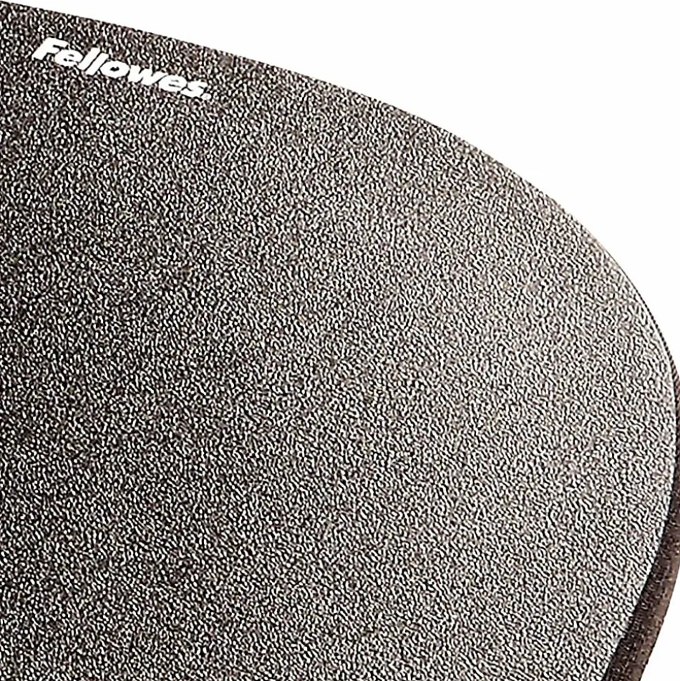 Fellowes® Memory Foam Mouse Pad with Wrist Rest - Black (9176501) - 1"x7.94"x9.25" Dimension - Black - 9176501