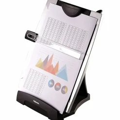 Fellowes® Office Suites Desktop Copyholder With Memo Board, Black/Silver