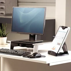 Fellowes® Office Suites Desktop Copyholder With Memo Board, Black/Silver