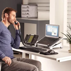 Fellowes® Office Suites Notebook Computer Stand, Black/Silver