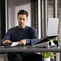 Fellowes® Office Suites Notebook Computer Stand, Black/Silver