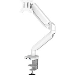 Fellowes® Platinum Series Gas Spring Single Monitor Arm, White