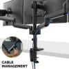 Fellowes® Platinum Series Triple Flat-Panel Monitor Arms, Black