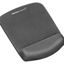 Fellowes PlushTouch™ Mouse Pad Wrist Rest with Microban® - Graphite - 1