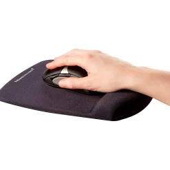 Fellowes® PlushTouch™ Mouse Pad With Wrist Rest, Black