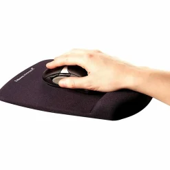 Fellowes® PlushTouch™ Mouse Pad With Wrist Rest, Black