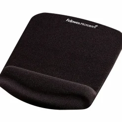 Fellowes® PlushTouch™ Mouse Pad With Wrist Rest, Black