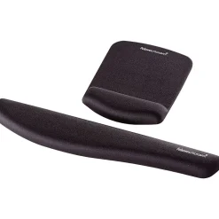 Fellowes® PlushTouch™ Mouse Pad With Wrist Rest, Black