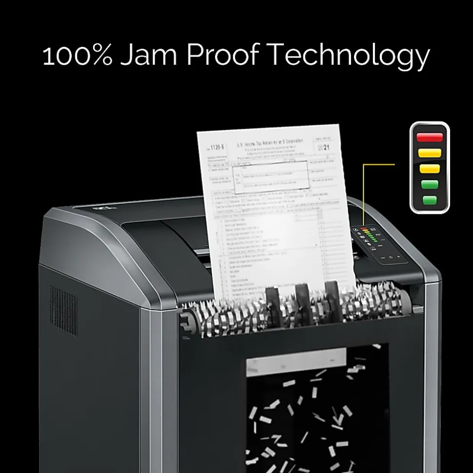 Fellowes® Powershred® 425Ci 100% Jam Proof BAA Compliant 30-Sheet Cross-Cut Continuous Duty Large Office Shredder