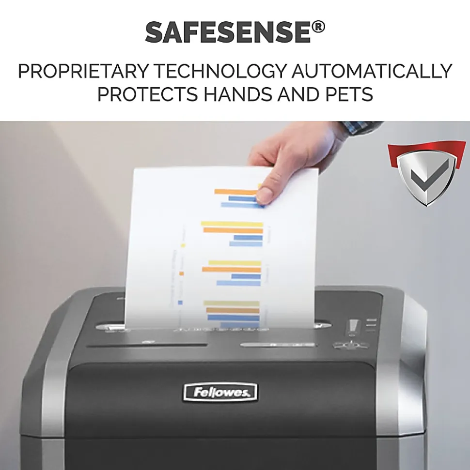 Fellowes® Powershred® 225Ci 100% Jam Proof 22-Sheet Continuous Duty Cross-Cut Shredder