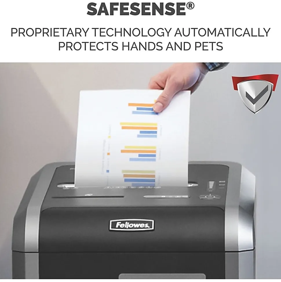 Fellowes® Powershred® 225Ci 100% Jam Proof 22-Sheet Continuous Duty Cross-Cut Shredder