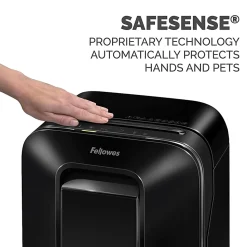 Fellowes® Powershred® LX 170 100% Jam Proof 12-Sheet Cross-Cut Paper Shredder, Black