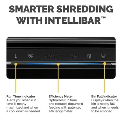 Fellowes® Powershred® LX 170 100% Jam Proof 12-Sheet Cross-Cut Paper Shredder, Black